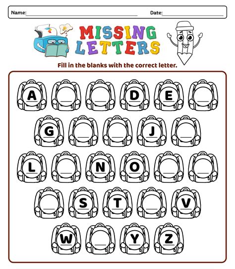 Worksheets For The Alphabet