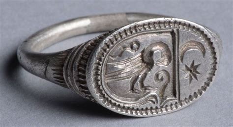 Medieval Signet Ring 15th 16th Century Ad A Late Medieval Silver Ring