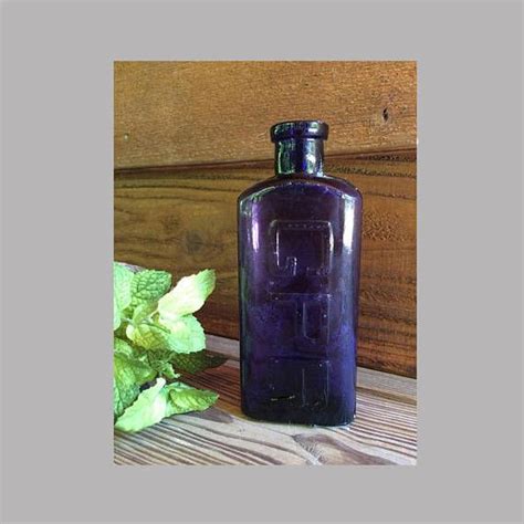 Antique Whiskey Bottle Purple Glass Amethyst Glass Gpr Etsy Bottle Purple Glass Antique Bottle