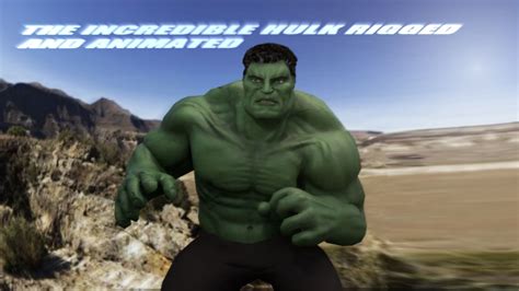 3d Asset Hulk 2003 Inspired Rigged And Animated
