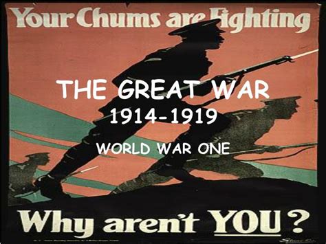 Ppt The Great War 1914 1919 Powerpoint Presentation Free Download