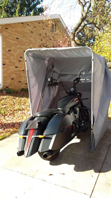 The Bike Shield Is An Easy And Self Enclosing Motorcycle Storage