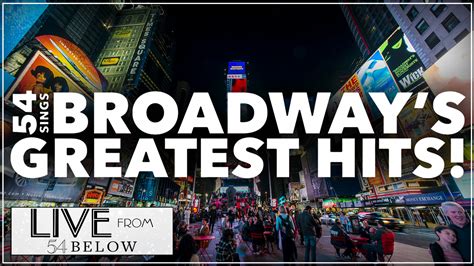 livestream 54 sings broadway s greatest hits feat david sabella stella cole and more 54 below