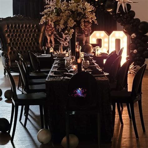 Black Theme Birthday Party Ideas Photo 2 Of 13 Catch My Party