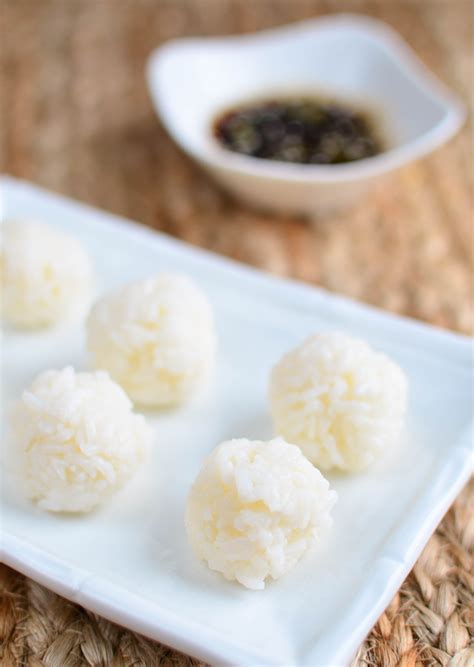 Rice Balls With Dipping Sauce Little Grazers Delicious Food For
