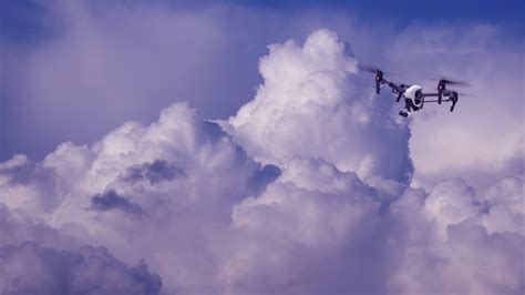 Drone Flying Among The Clouds Free Stock Photo Public Domain Pictures
