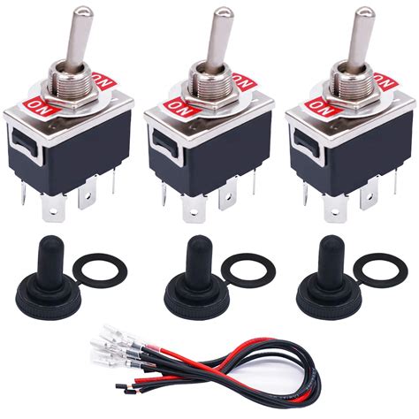 Winches Winch Accessories On Off Twtade 3 Pcs Toggle Switches 6 Pin 3