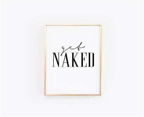 Get Naked Poster Bathroom Wall Decor Bathroom Poster