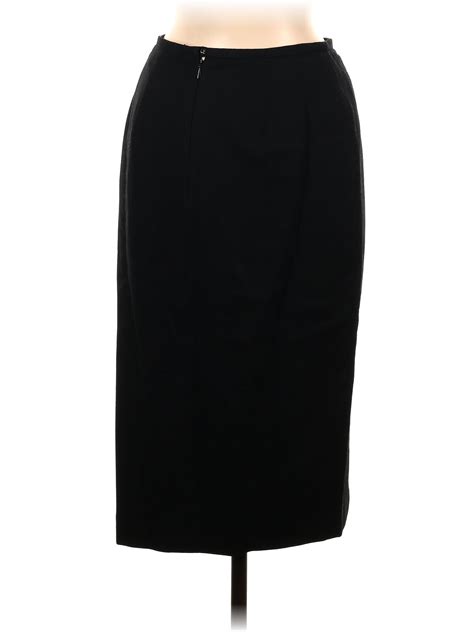 Jcrew Women Black Wool Skirt 6 Ebay