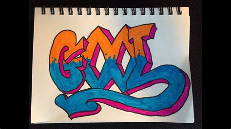 How To Draw The Word Cool Graffiti Style Youtube