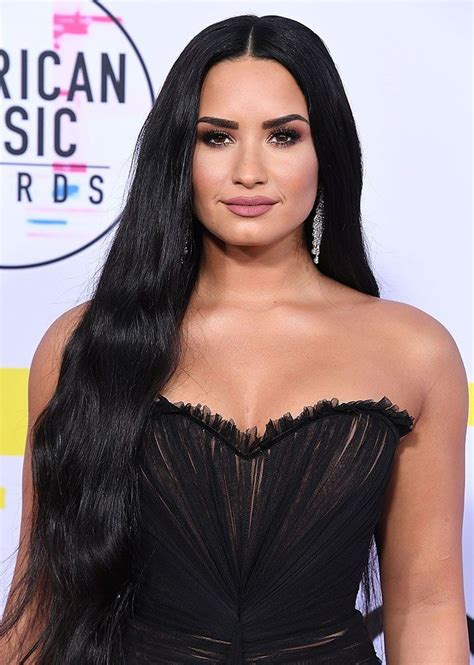 Just 23 Raven Haired Celebs Who Will Make You Want Jet Black Hair Black Hair Celebrities Demi