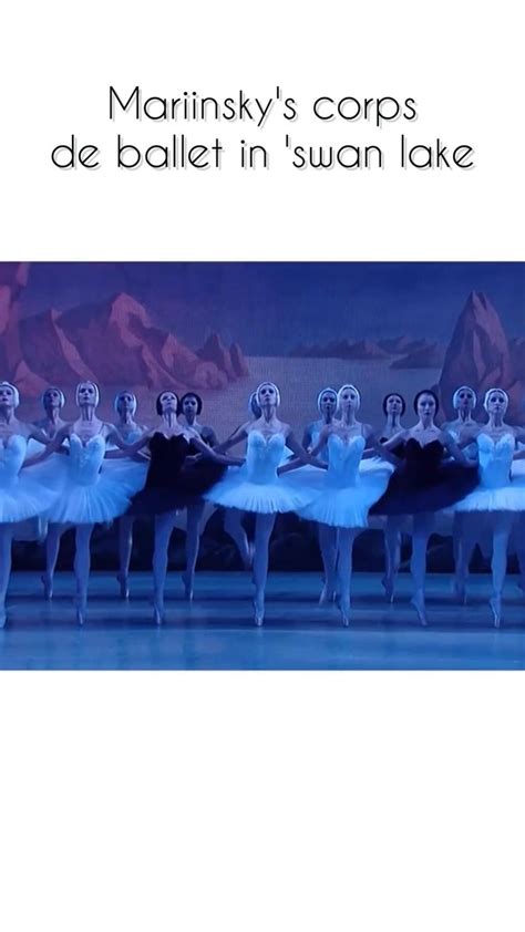 Mariinskys Corps De Ballet In Swan Lake Танцы