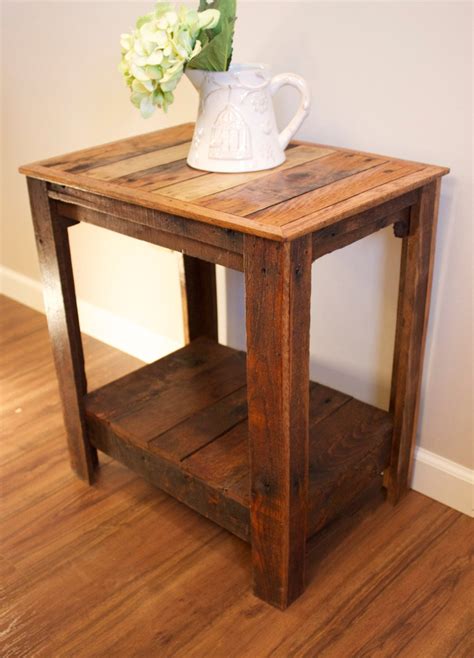 Pallet End Tablenightstandaccent Table