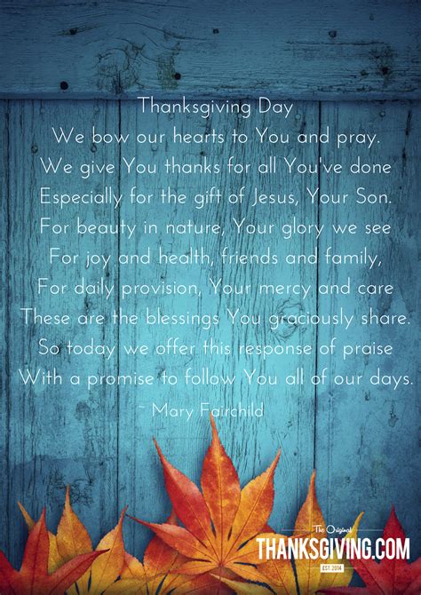 6 Thanksgiving Blessings And Prayers Thanksgiving Prayer Thanksgiving