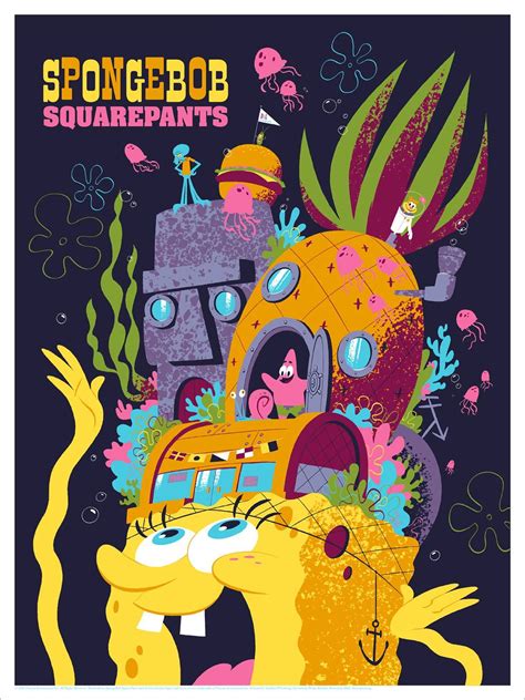 Spongebob Squarepants Poster By Drake Brodahl From Mondo Onsale Info