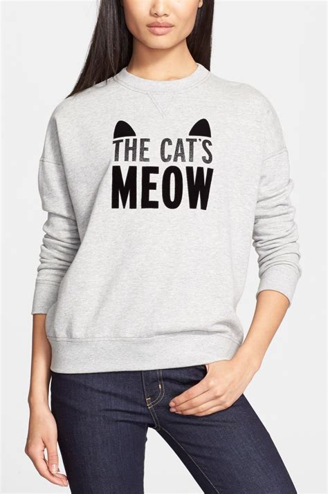 It is an attention grabbing tool designed to work most times. Kate spade new york 'the cat's meow' crewneck sweatshirt ...