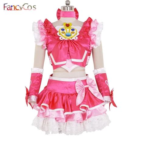 Halloween Womens New Suite Precure Cure Melody Dress Cosplay Costume High Quality Custom Made