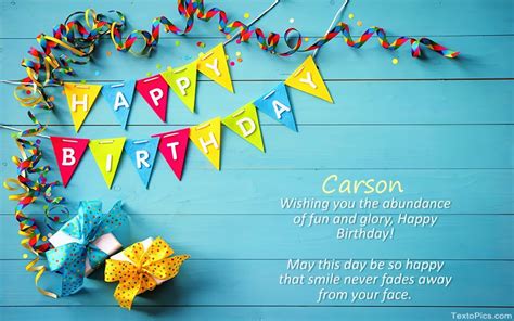 Happy Birthday Carson Pictures Congratulations