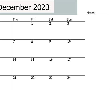 December Calendar 2023 Printable Digital Christmas Etsy Canada