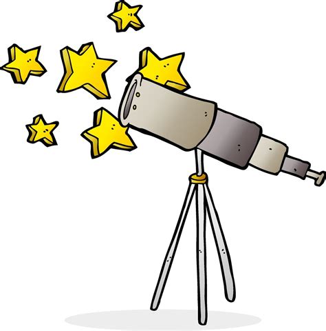 Cartoon Telescope With Stars 12669480 Vector Art At Vecteezy