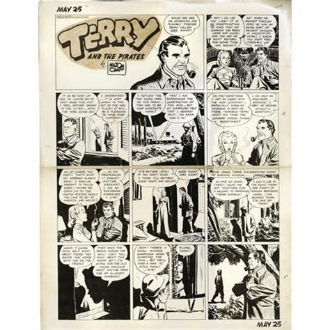 Milton Caniff Terry And The Pirates Sunday Comic Art Milton Caniff