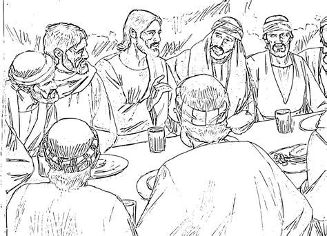 Last Supper 1  1 280 926 Pixels Jesus Coloring Pages Bible Coloring