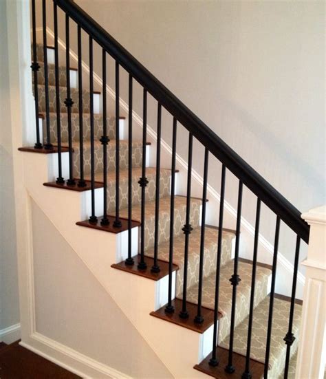 Aluminum black bow deck railing baluster. Black Staircase Railings | The Best Design for Your Home ...