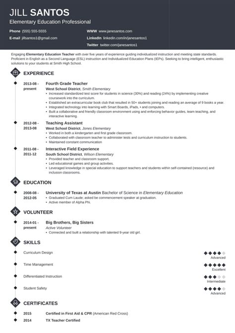 Find a cv sample that fits your career. Pin on Teaching