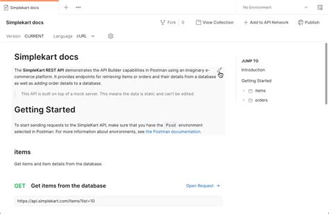 Generating Api Documentation Postman Learning Center