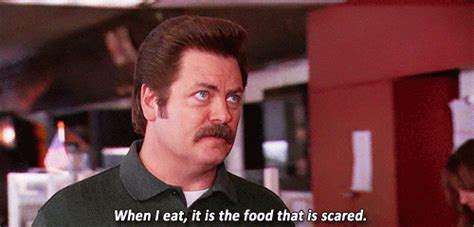 Swanson is saying that there is a time and a place to cry. Parks and Recreation: 25 Great Ron Swanson Quotes - IGN
