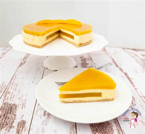 Mango Mousse Cake With Mango Jello Insert Veena Azmanov