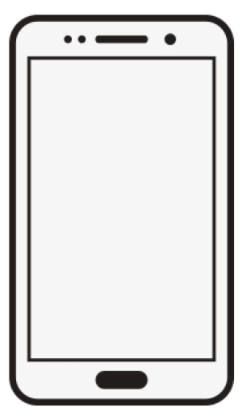 Cell Phone Clipart Outline And Other Clipart Images On Cliparts Pub