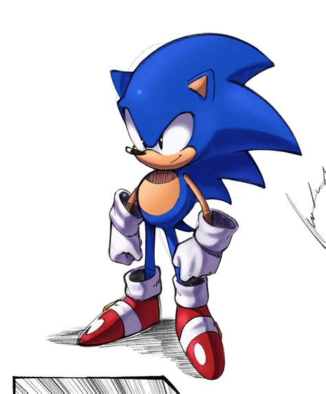 Classic Sonic Drawing That I Made A While Ago Rsonicthehedgehog