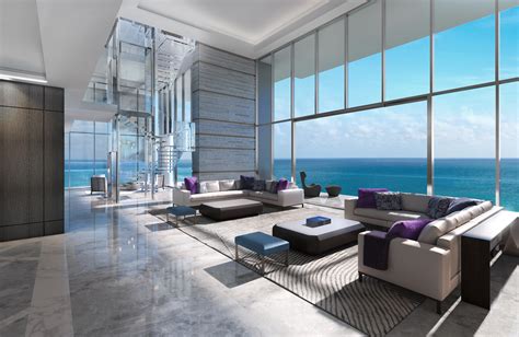 Penthouse At Latelier Residences Miami Beach Interiors Most