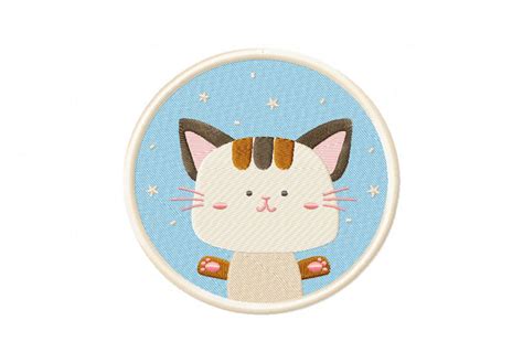 Kawaii Cat Embroidery Design Daily Embroidery