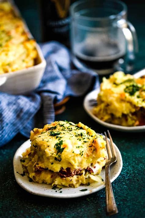 Remove from oven and sprinkle crumbled potato chips on top. This is without a doubt the Best Reuben Casserole! Corned beef and cabbage are sandwiched ...