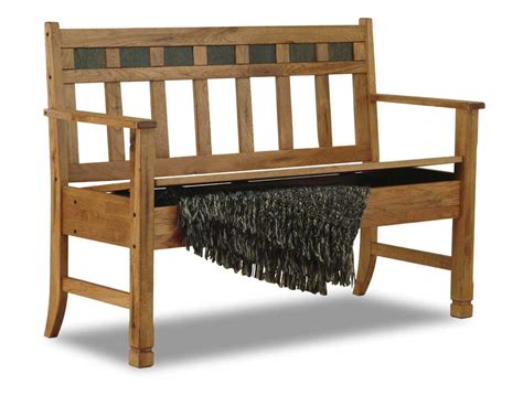 Sunny Designs Sedona Rustic Oak Bench With Storage Darvin Furniture
