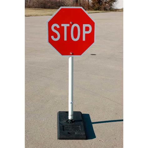 Portable Stop Sign W One Base Kleem Inc