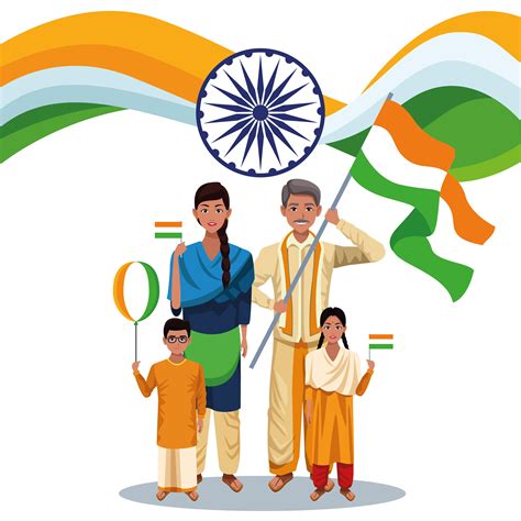 India Independence Day Card 657830 Vector Art At Vecteezy