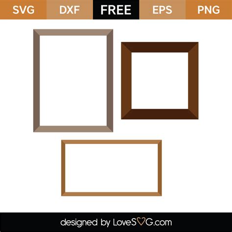 Free Picture Frames SVG Cut File - Lovesvg.com