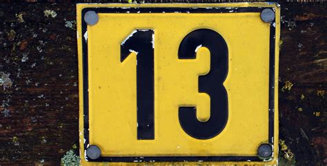 Number 13 On A Road Sign Thirteen Image Free Stock Photo Public