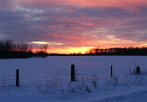 Sunset On Pihulak Road Fort Frances Ontario Canada Cool Countries