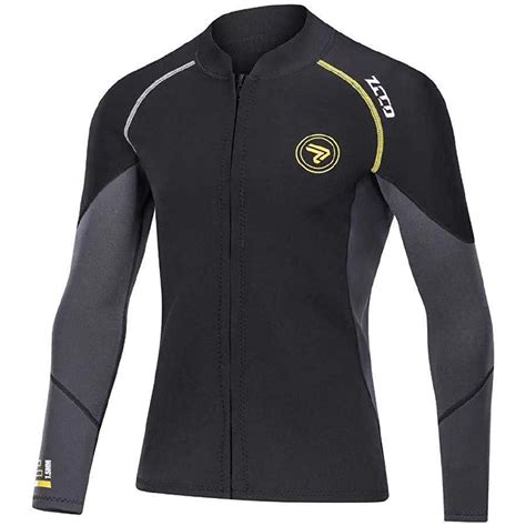 Wetsuit Top Mens 15mm Neoprene Wetsuits Jacketfront Zipper Long