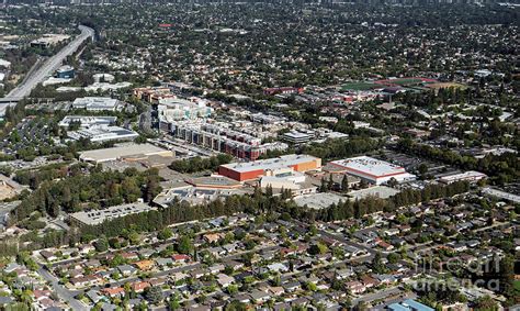 Cupertino California Aerial Photo Photograph By David Oppenheimer