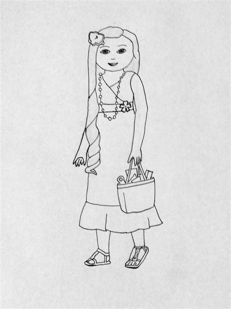 Kit American Doll Coloring Pages Coloring Pages