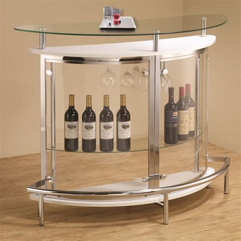 Coaster Bar Units And Bar Tables Contemporary Bar Unit With Clear