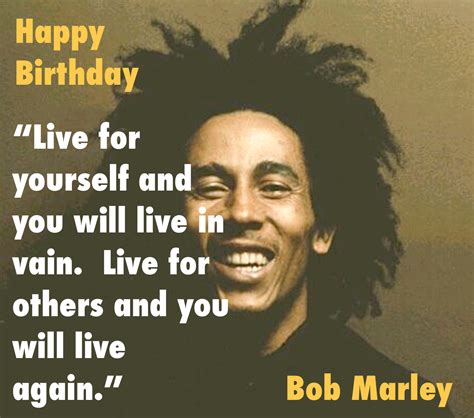 bob marley happy birthday quotes shortquotes cc