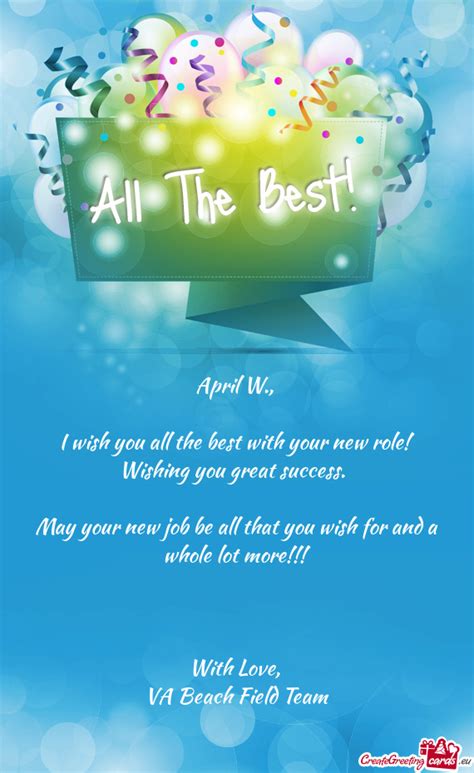 Wishing You Great Success Free Cards