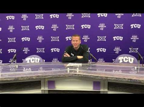 Tcu Coach Mark Campbell Postgame Press Conference After Osu Game Youtube