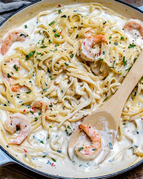 A seafood version of alfredo pasta! Shrimp Alfredo With Angel Hair Pasta - Hair Trends 2020 ...